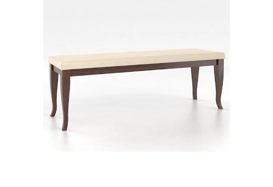 Gourmet <b>Customizable</b> Dining Bench by Canadel at Esprit Decor Home Furnishings